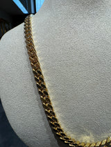 Massive Panzerkette in 18 Karat Gelbgold – hochwertige deutsche Arbeit