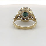 Eleganter Bicolor-Ring in 14 Karat Gold mit thailändischen Saphir & Brillanten