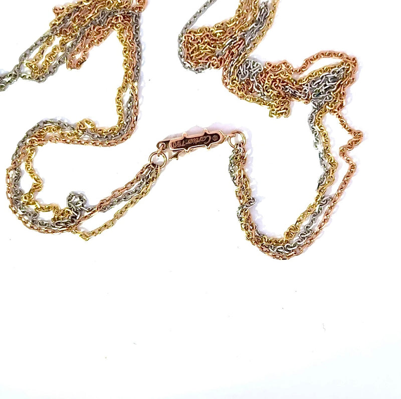 Cartier Halskette in 18 Karat Gelb-,Weiß-& Roségold