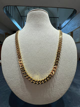 Massive Panzerkette in 18 Karat Gelbgold – hochwertige deutsche Arbeit