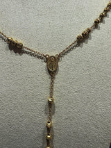 Zeitloser Rosenkranz in 14 Karat (585) Gelbgold mit Madonna & Jesus