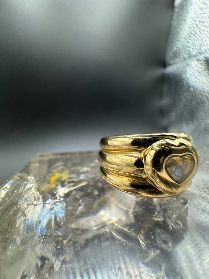 Chopard Happy Diamond Ring in 18 Karat strahlendem Gelbgold