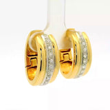 Edle Kreolen in 18 Karat Gold – handgefertigt mit hochfeinen Brillanten