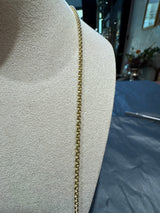 Elegante Erbskette in 14 Karat Gelbgold mit Federringverschluss