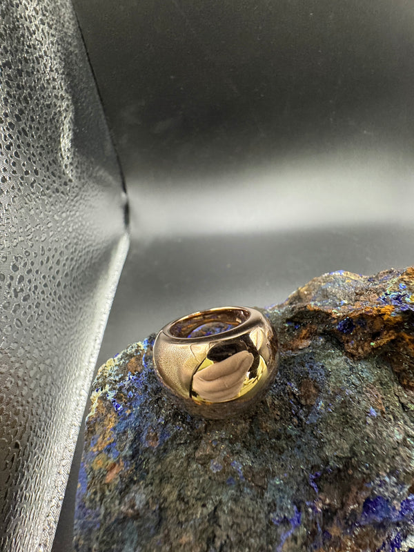 Massiver kuppelförmiger Rosegold Ring in 14 Karat (585)