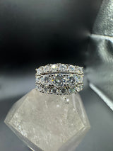 Vintage-Cocktailring in 14 Karat Weißgold mit 1,47 ct hochfeinen Brillanten