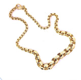 Leuchtendes Erbsencollier in 8 Karat Gelbgold mit schönem Verlauf