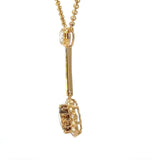 Besonderes Collier in 18 Karat Gelbgold mit gelben Tansanit & Brillanten