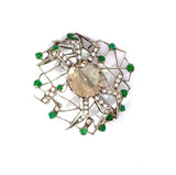 Vintage-Brosche & Anhänger in Silber – handgefertigtes Unikat