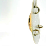 Einmaliger Anhänger in 925 Sterling Silber & 18 Karat Gold mit Natur-Feueropal