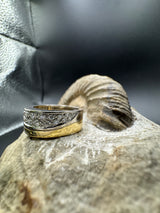 Handgefertigter Bicolor Ring in 18 Karat Gold mit feinen Brillanten