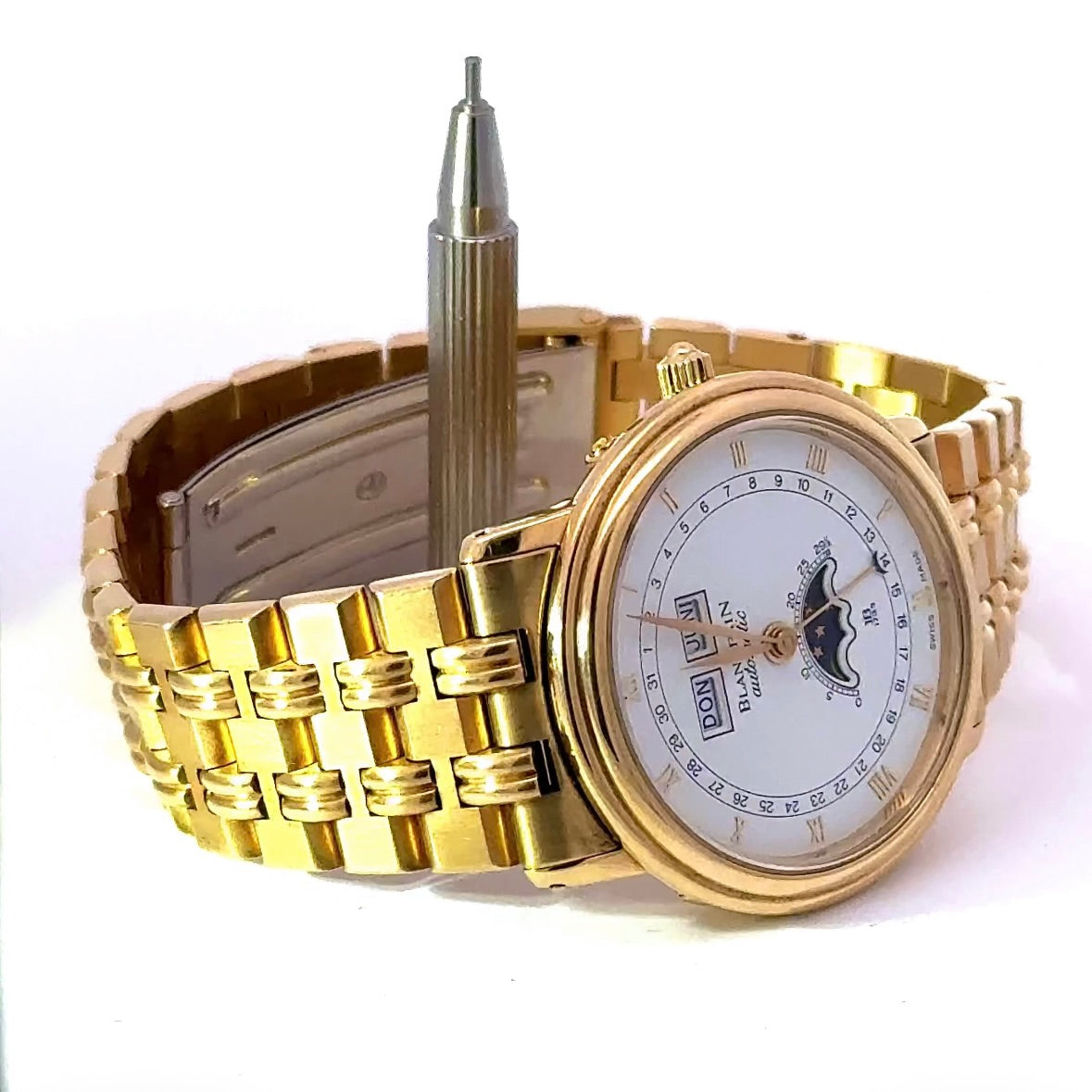 Blancpain Villeret Ref. 6595 in 18 Karat Gelbgold mit Mondphase