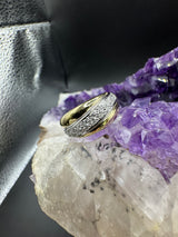 Eleganter Bicolor Ring in 14 Karat (585) Gelb & Weißgold mit Brillanten