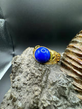 Original Cantelli Blue Moon Ring in 18 Karat Gelbgold mit feinem Lapis Lazuli