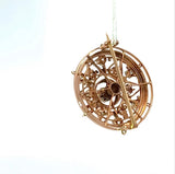 Antike Jugendstil Brosche in 14 Karat Roségold mit Altschliff-Diamanten