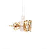 Moderne Brillantstecker in 18 Karat Gelbgold mit hochfeinen Brillanten