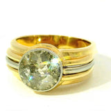 Beeindruckender Vintage-Ring in 14 Karat Gold mit riesigem Fancy-Diamanten