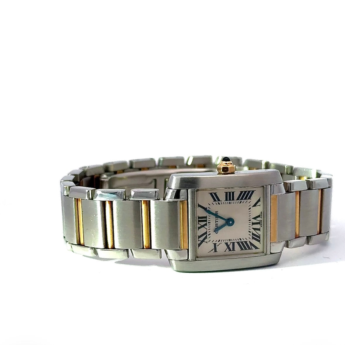 Cartier Tank Française Ref. 2384 Damenuhr in Gold/Stahl