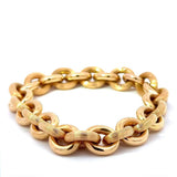 Ausgefallenes Erbsketten-Armband in 18 Karat (750) Gelbgold