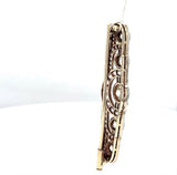 Eindrucksvolle Art-Deco Brosche in 14 Karat Gold mit großen Altschliff Diamanten