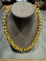 Riesige originale Tiffany & Co. Goldkette in 18 Karat Gelbgold mit großen Gliedern