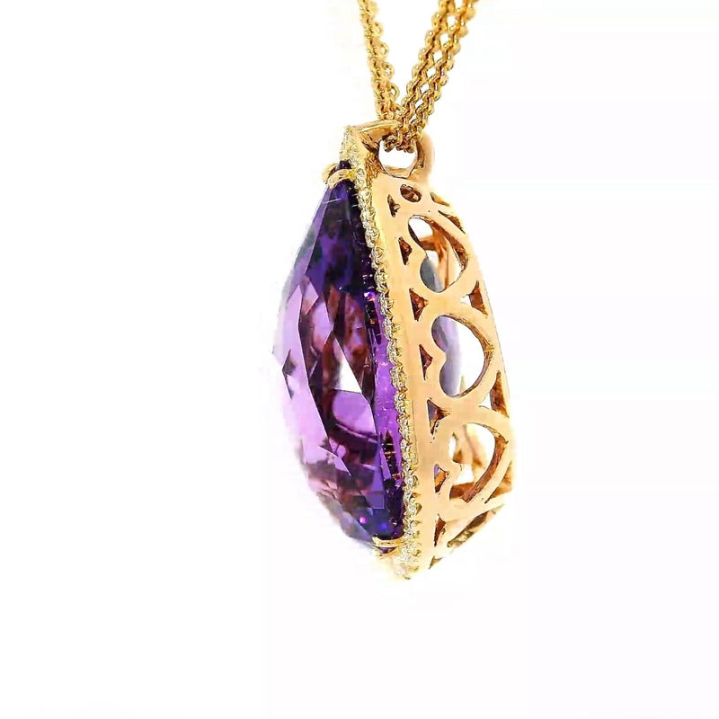 Exquisites Crivelli-Schmuckstück aus 18 Karat Roségold mit Amethyst