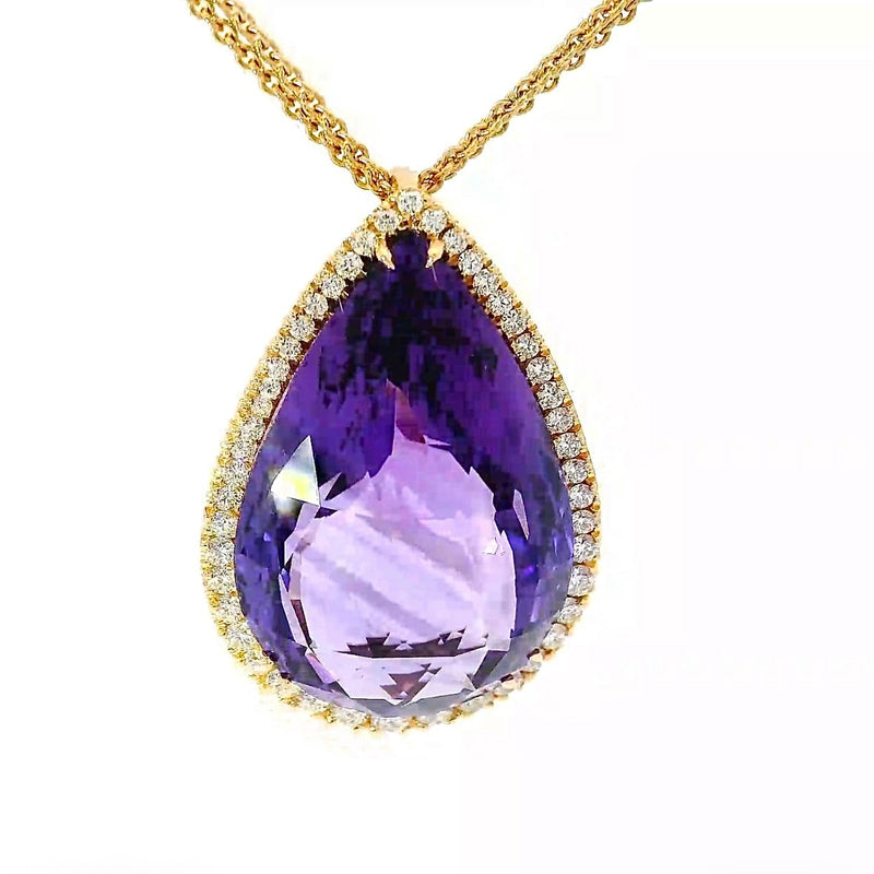 Exquisites Crivelli-Schmuckstück aus 18 Karat Roségold mit Amethyst