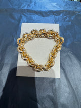 Ausgefallenes Erbsketten-Armband in 18 Karat (750) Gelbgold