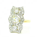 Ausgefallener Ring in 18 Karat (750) Gold mit feinen Brillanten