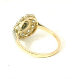 Lebhafter Art-Déco-Ring in 14 Karat Gelb- & Weißgold mit Diamanten