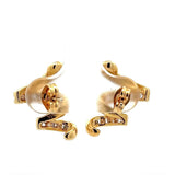 Elegante Ohrringe in 18 Karat Gelbgold mit feinen Brillanten