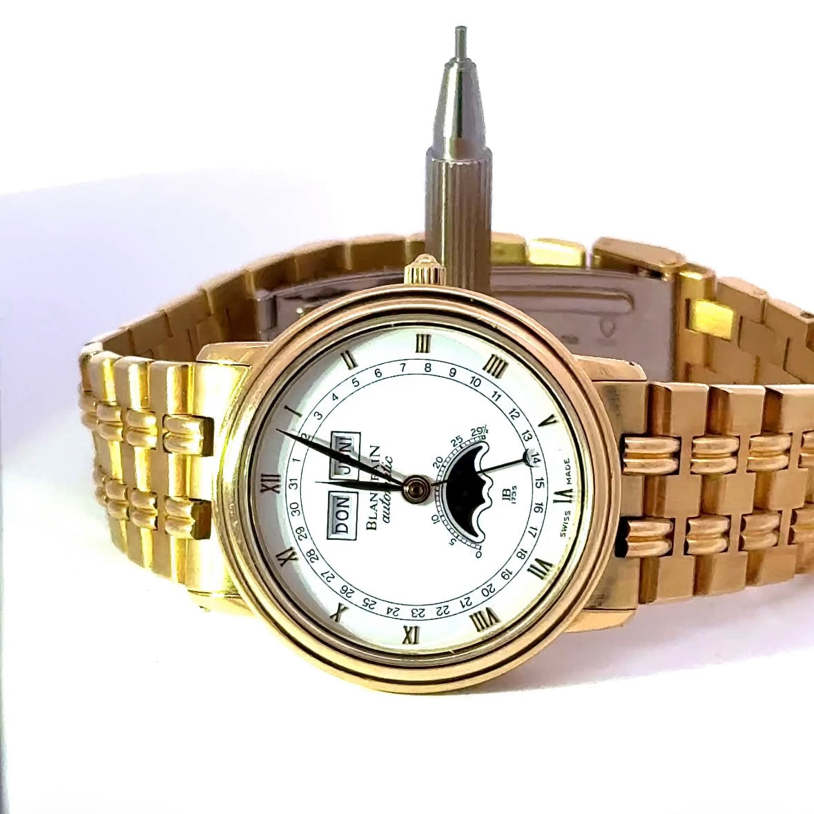 Blancpain Villeret Ref. 6595 in 18 Karat Gelbgold mit Mondphase