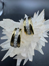 Edle Kreolen in 18 Karat Gold – handgefertigt mit hochfeinen Brillanten