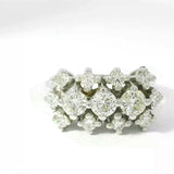 Zeitloser Vintage-Ring in 14 Karat Weißgold mit Brillanten