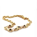 Ausgefallenes Armband in 14 Karat Gelbgold mit Karabiner