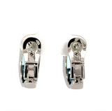 Hochwertige Ohrringe in 18 Karat Weißgold mit Blautopas