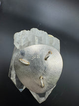 Einmaliger Anhänger in 925 Sterling Silber & 18 Karat Gold mit Natur-Feueropal