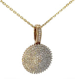 Besonderer Vintage-Anhänger in 9 Karat (375) Gold mit Diamanten