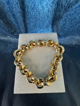 Ausgefallenes Erbsketten-Armband in 18 Karat (750) Gelbgold
