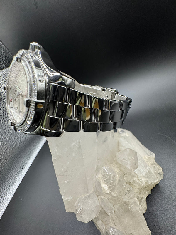 Elegante Breitling Colt Ocean Damenuhr mit Diamantlünette – Full Set, neuwertig