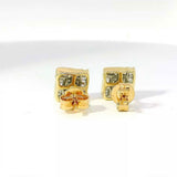 Elegante Ohrringe in 14 Karat (585) Gelbgold mit Diamanten