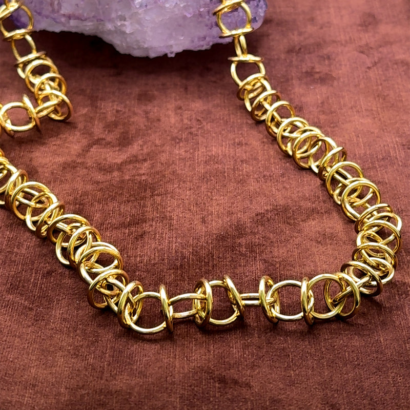Riesige originale Tiffany & Co. Goldkette in 18 Karat Gelbgold mit großen Gliedern