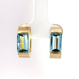 Elegante Ohrringe in 14 Karat Gelbgold mit leuchtenden Topasen