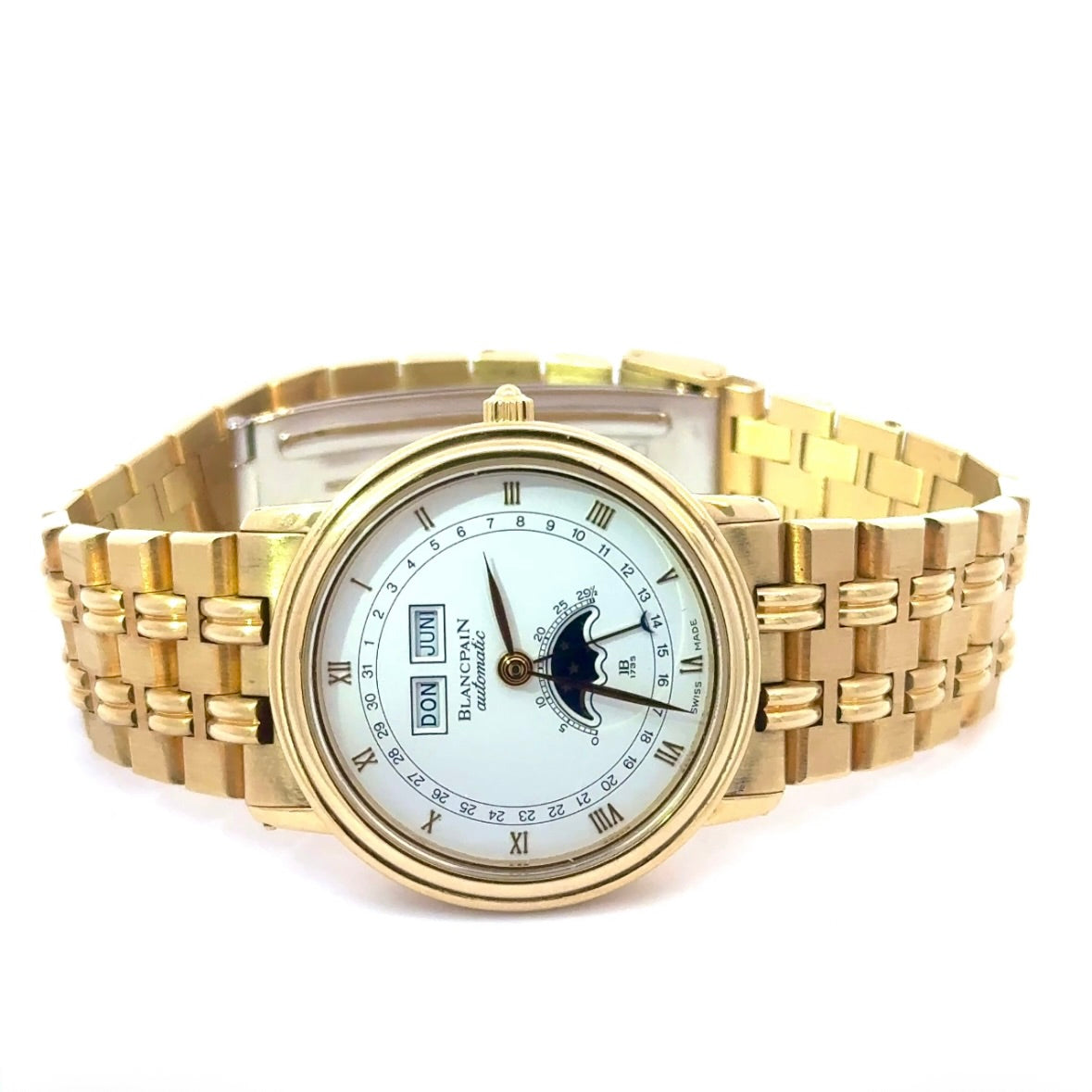 Blancpain Villeret Ref. 6595 in 18 Karat Gelbgold mit Mondphase