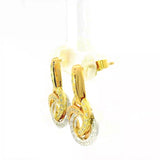 Ausgefallene Capolavoro-Ohrringe in 18 Karat Gold mit Brillanten