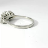 Leuchtender Ring in 18 Karat Weißgold mit Brillanten & Achtkant-Diamanten
