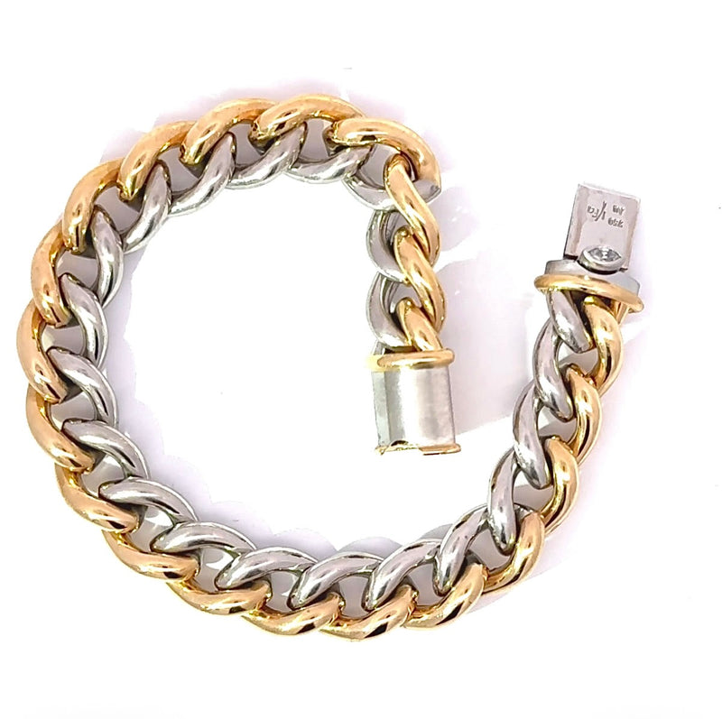 Original IsabellaFa Armband in 18 Karat Gelbgold und 950er Platin mit Diamant