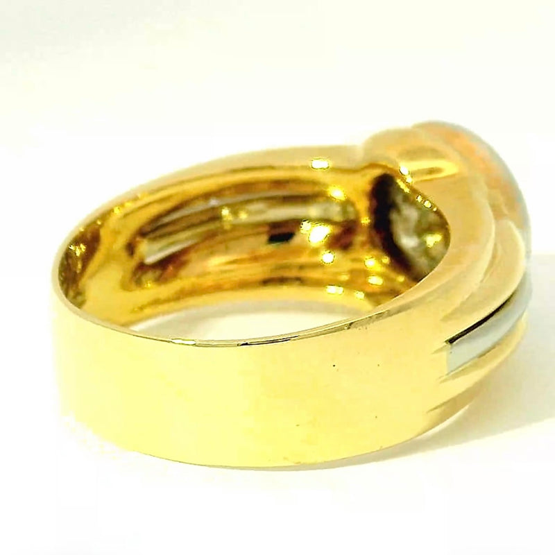 Beeindruckender Vintage-Ring in 14 Karat Gold mit riesigem Fancy-Diamanten