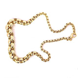 Leuchtendes Erbsencollier in 8 Karat Gelbgold mit schönem Verlauf