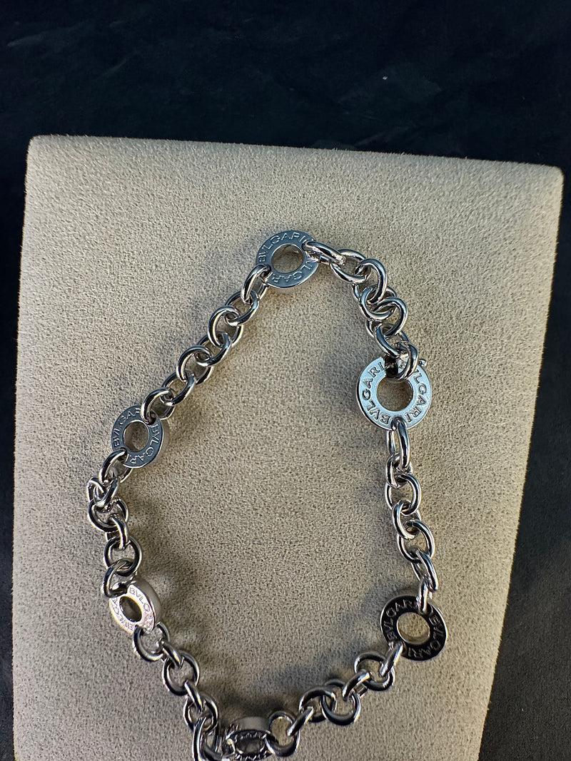 Original Bulgari Armband in 18 Karat Weißgold – italienische Luxus-Handarbeit